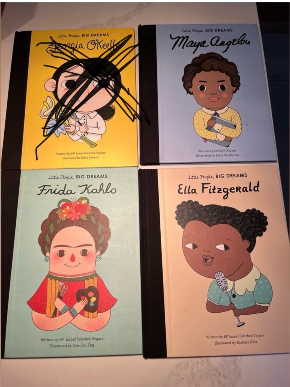 3 Hardback Kids Book Series, Little People, Big Dreams including Ella Fitzgerald